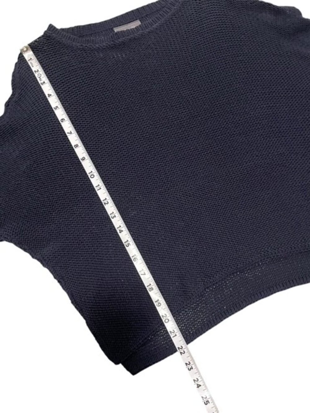 Wooden Ships Open Knit Sweater Navy Blue Small/Medium Coastal Beachy Nautical - Picture 13 of 13